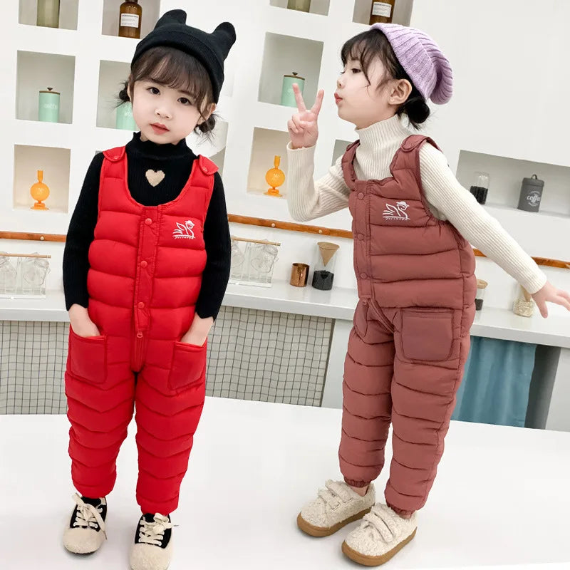 High Quality Kids Ski Down Winter Overalls