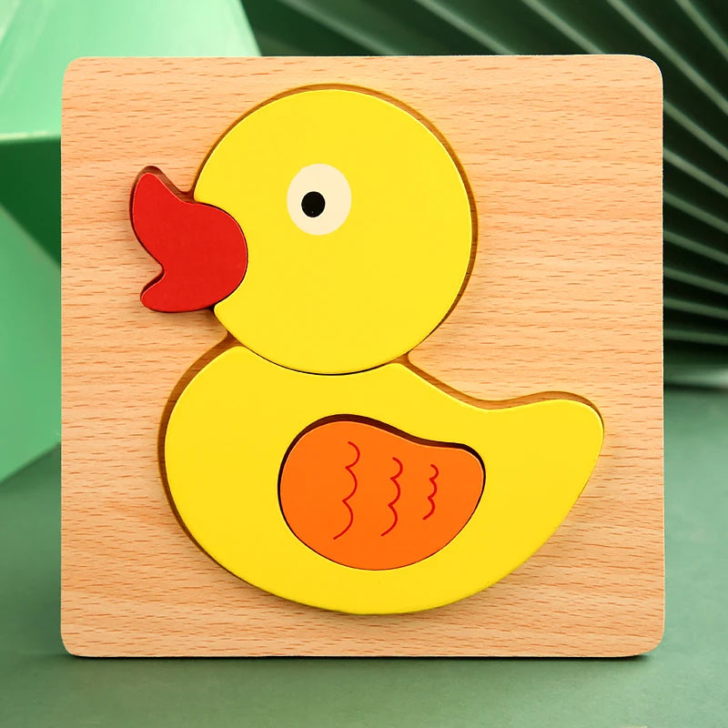 High Quality 3D Wooden Early Learning Jigsaw
