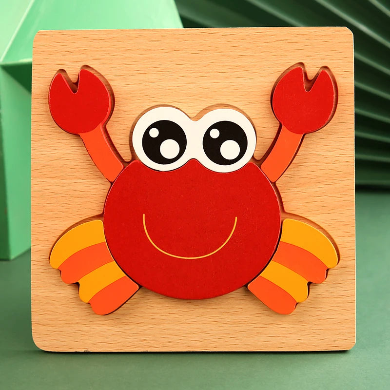 High Quality 3D Wooden Early Learning Jigsaw