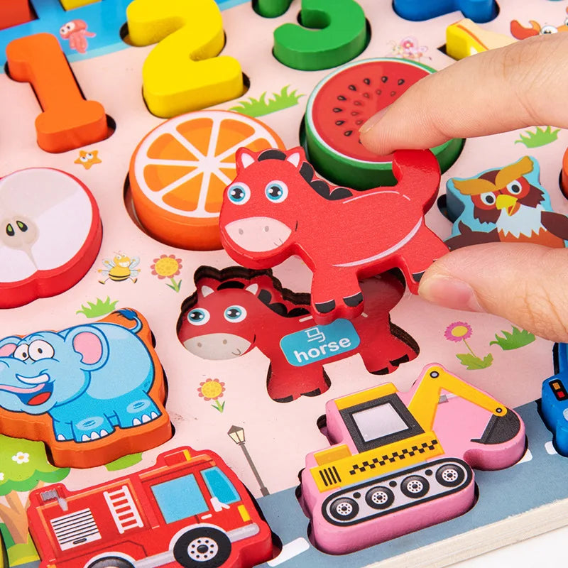 Kids Educational Wooden Busy Board Toys