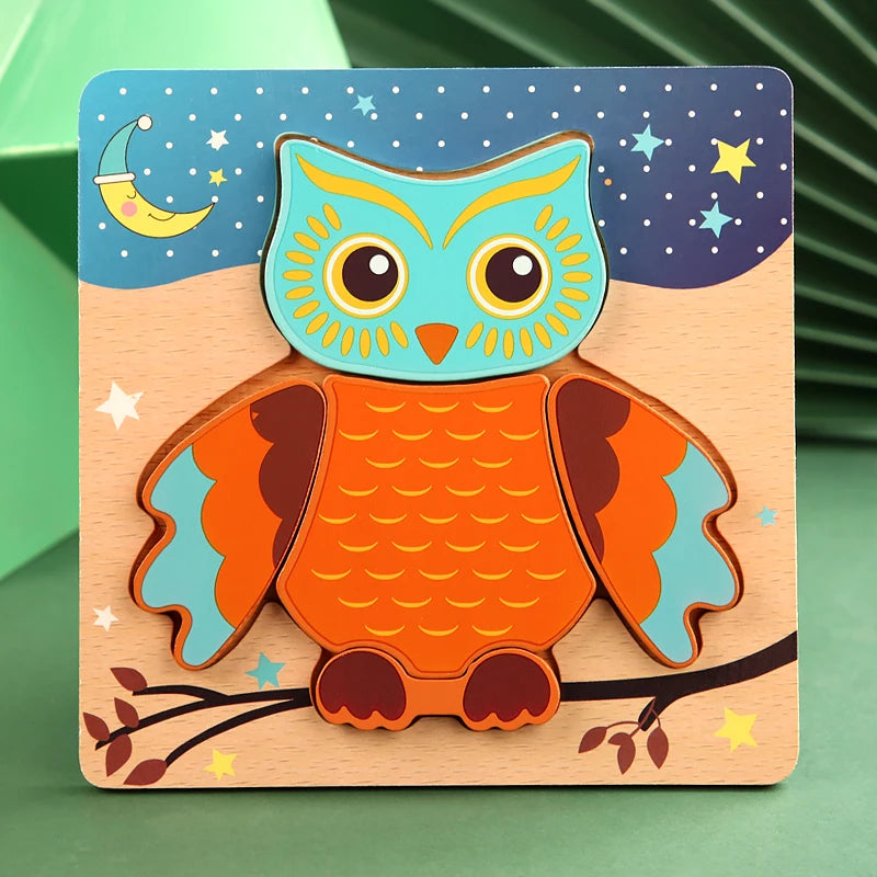High Quality 3D Wooden Early Learning Jigsaw