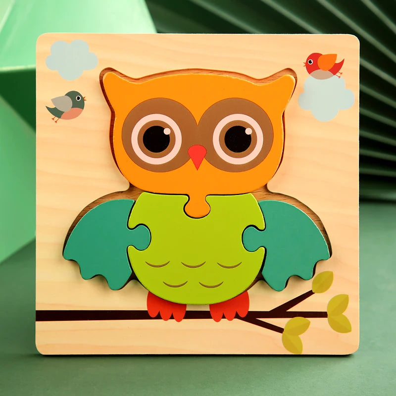 High Quality 3D Wooden Early Learning Jigsaw