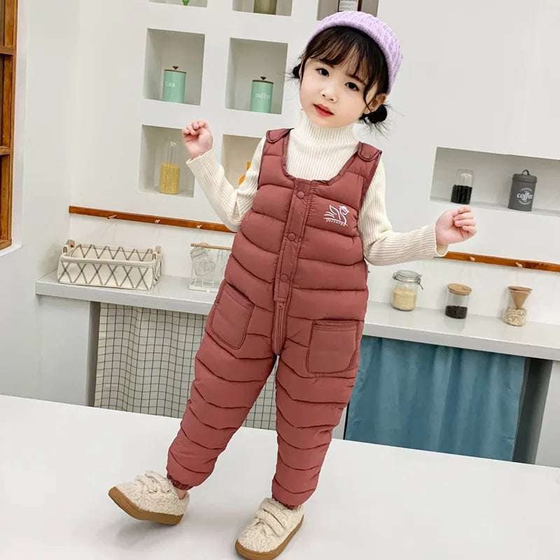 High Quality Kids Ski Down Winter Overalls