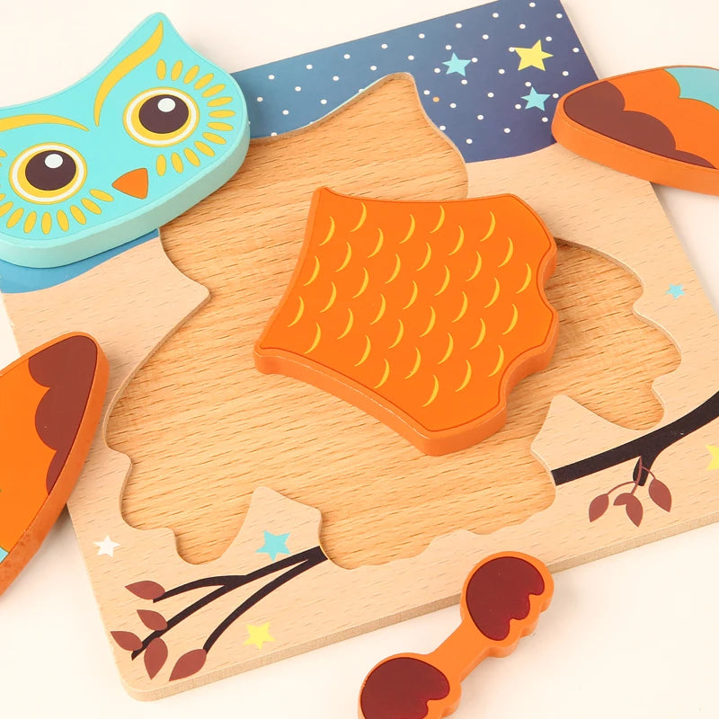 High Quality 3D Wooden Early Learning Jigsaw