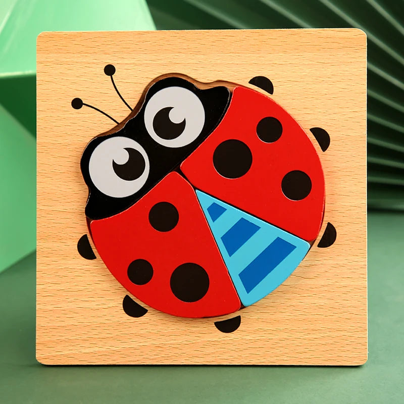 High Quality 3D Wooden Early Learning Jigsaw