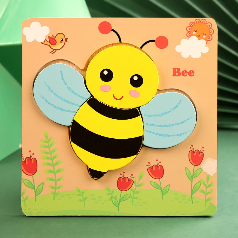 High Quality 3D Wooden Early Learning Jigsaw