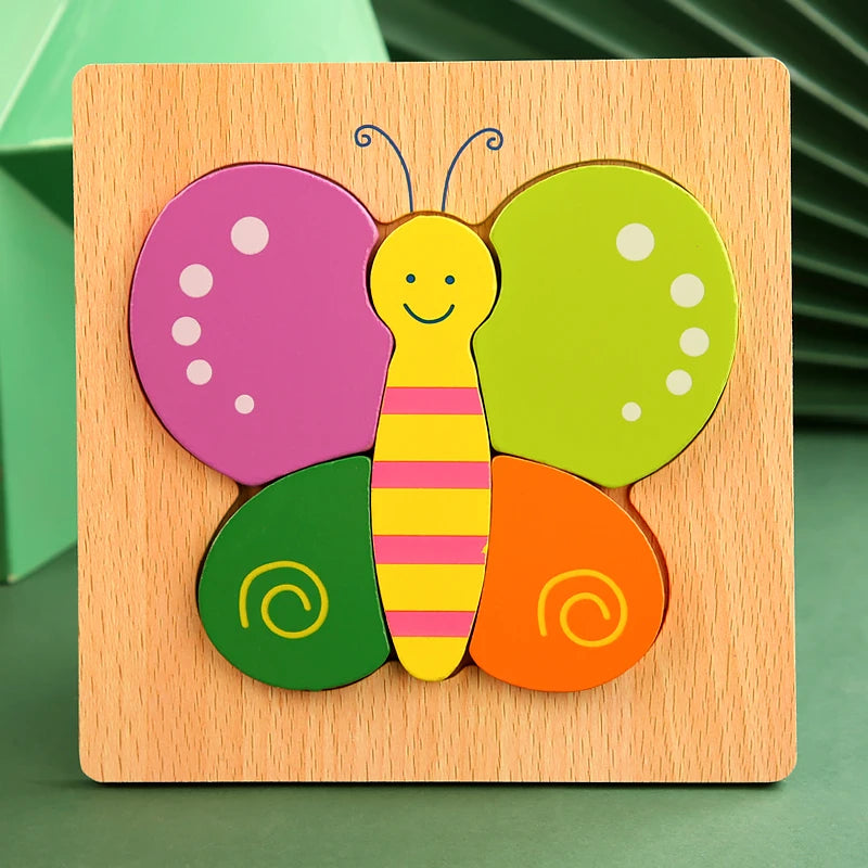 High Quality 3D Wooden Early Learning Jigsaw