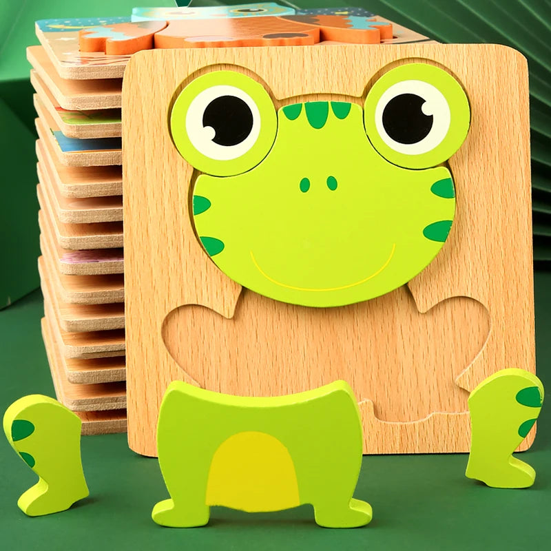 High Quality 3D Wooden Early Learning Jigsaw