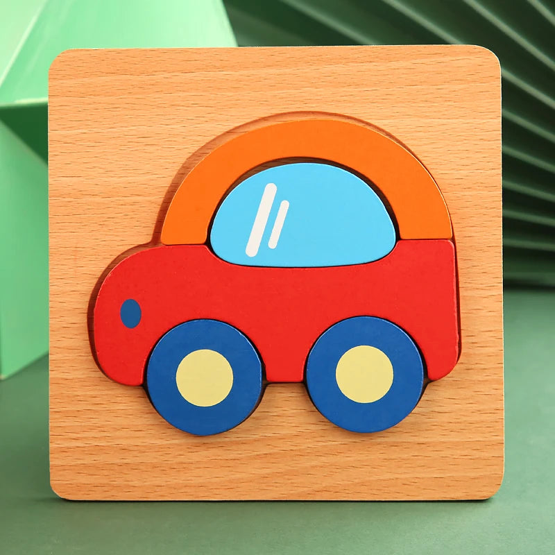 High Quality 3D Wooden Early Learning Jigsaw