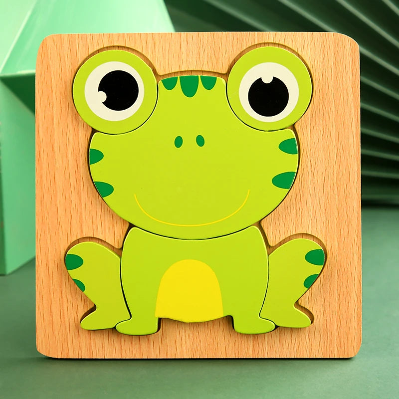 High Quality 3D Wooden Early Learning Jigsaw