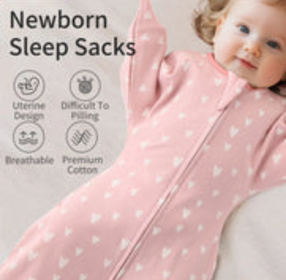 All Cotton Baby Anti-startle Sleeping Bag