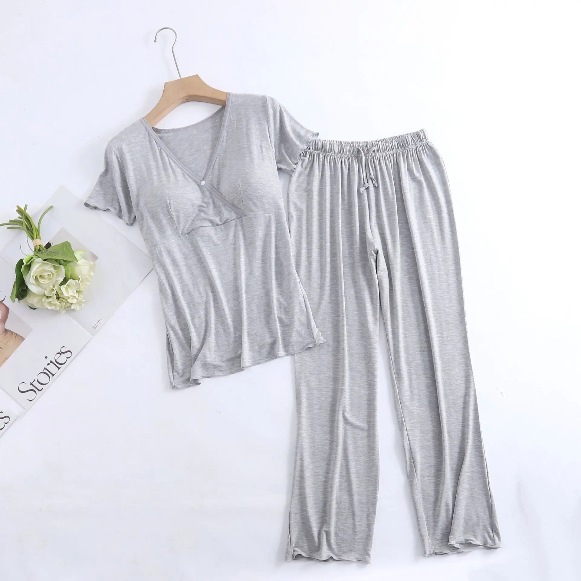 Maternity Nursing Sleepwear Pajamas Set