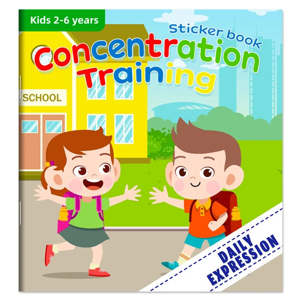 Cartoon Sticker Books Focus on Potential Development Education for Children 3-6Y