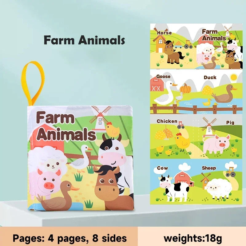Children Early Educational Toys Rustle Sound Soft Cloth Books