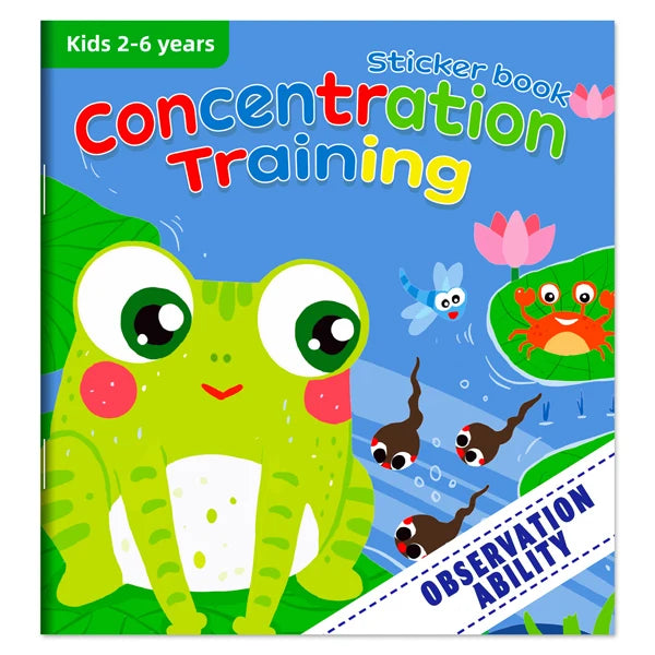 Cartoon Sticker Books Focus on Potential Development Education for Children 3-6Y
