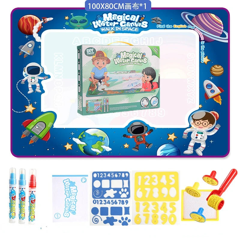 100x80CM Magic Water Drawing Mat With Reusable Magic Pens
