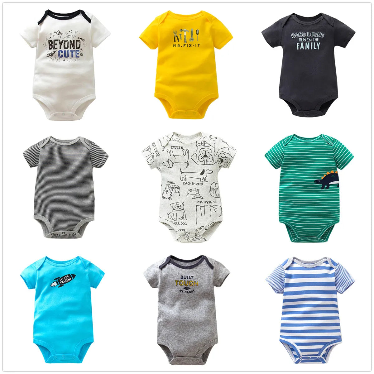 3Pcs Baby Bodysuit Pack