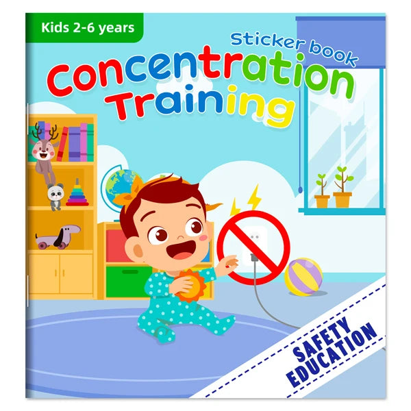 Cartoon Sticker Books Focus on Potential Development Education for Children 3-6Y