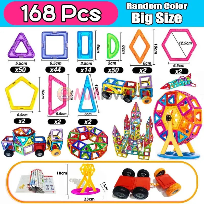 Magnetic Big Size Building Blocks for Children Designer Constructor Set