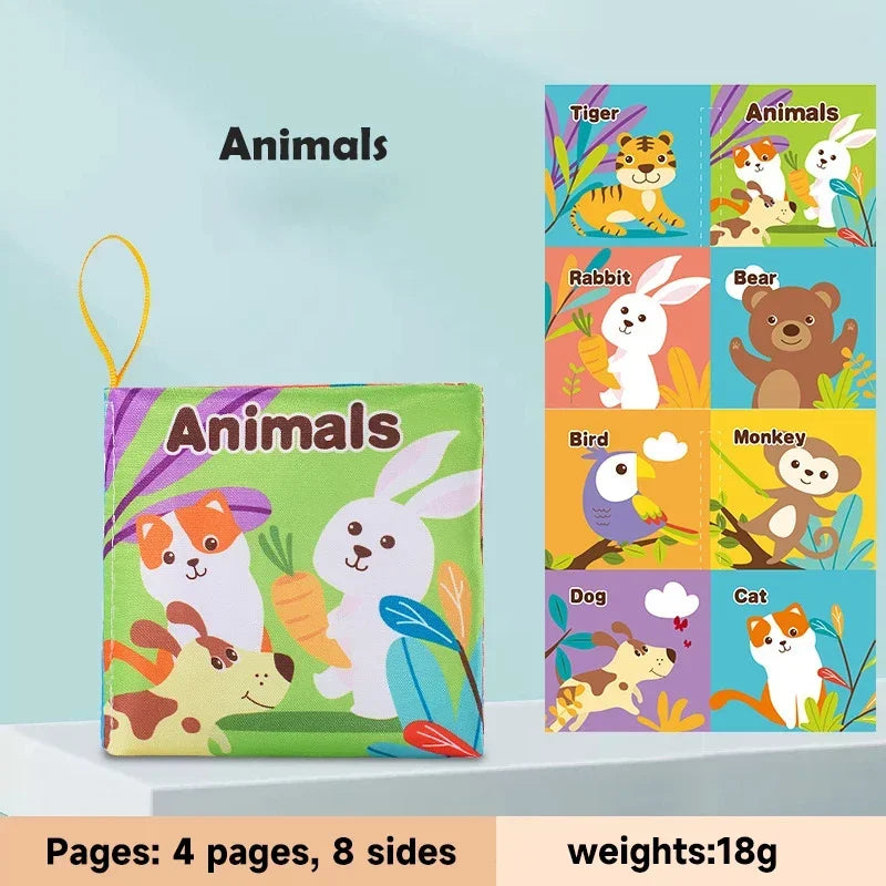 Children Early Educational Toys Rustle Sound Soft Cloth Books