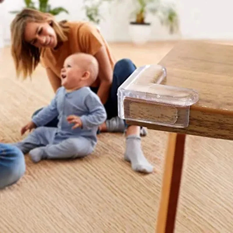 Child Baby Safety Silicone Soft Transparent Anti Collision Table Corner Edge Protection Cover
