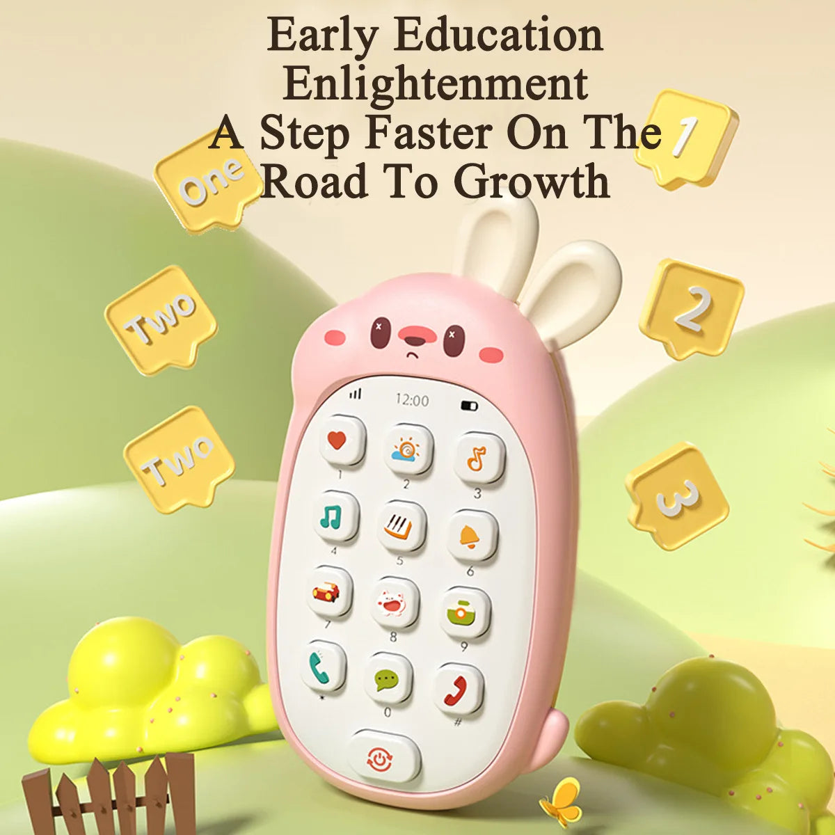 Children's mobile phone toys can gnaw on babies' intelligence early education baby simulation model music phone