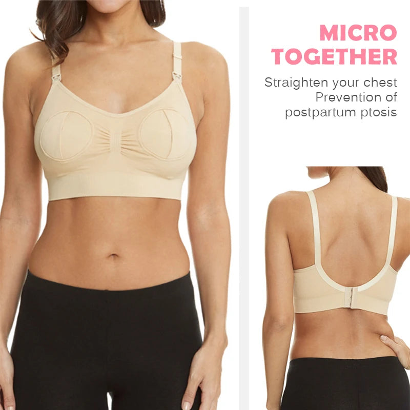 Maternity Bra for Wearable Breast Pump