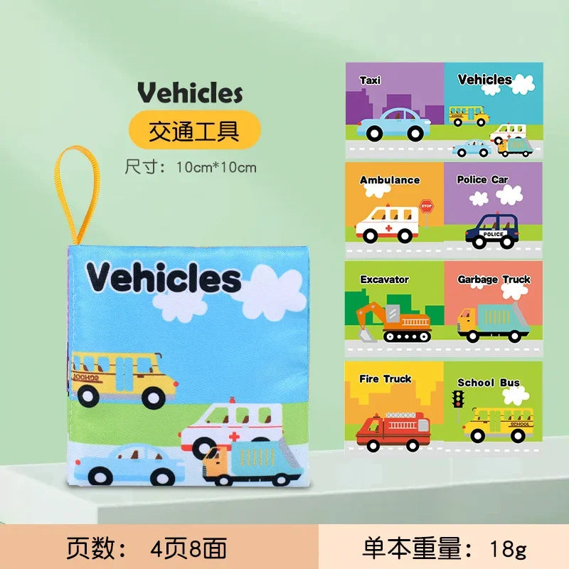 Children Early Educational Toys Rustle Sound Soft Cloth Books