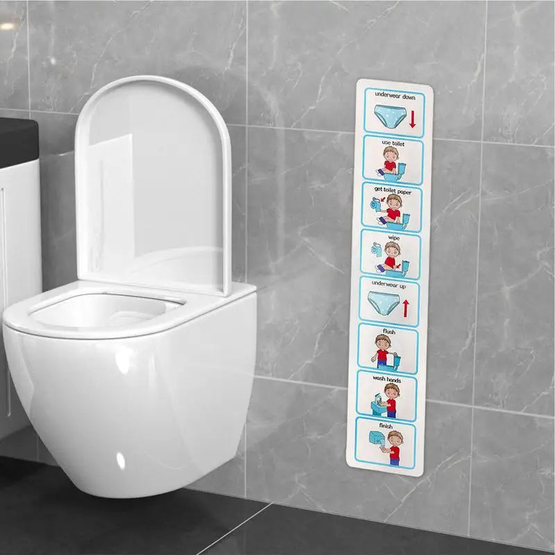 Toilet Training Chart Life Skills Toilet Training Visual Planner Teach Your Child To Use The Toilet Kids Toilet Learning Guide