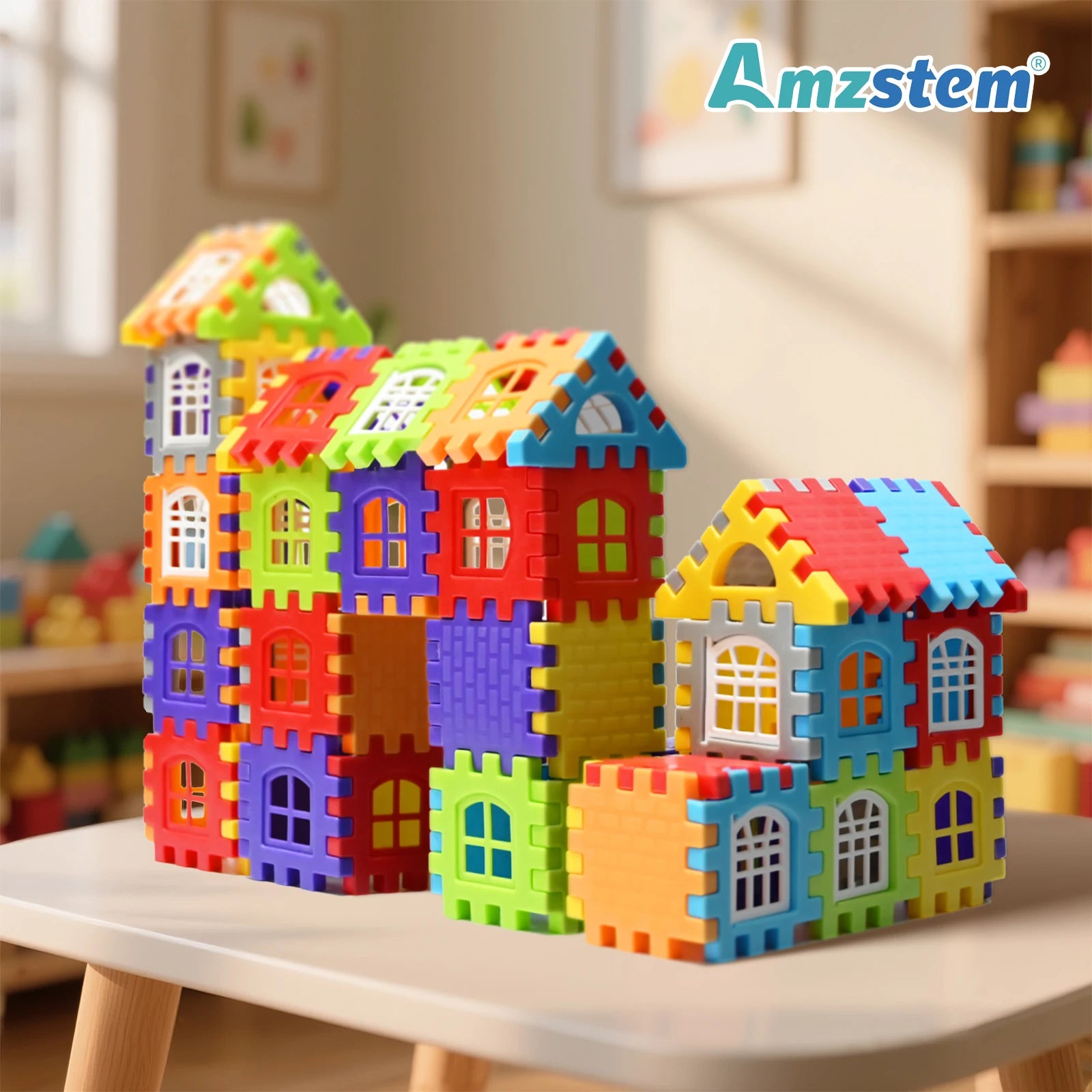 25-140PCS House Building Blocks Construction Set