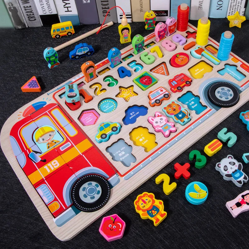 Kids Educational Wooden Busy Board Toys