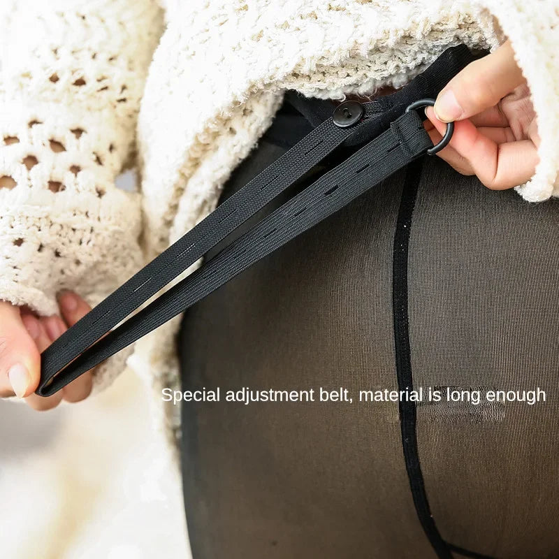 Elastic High Waisted Tights for Pregnant Women Abdominal Support and Postpartum Shaping Pants