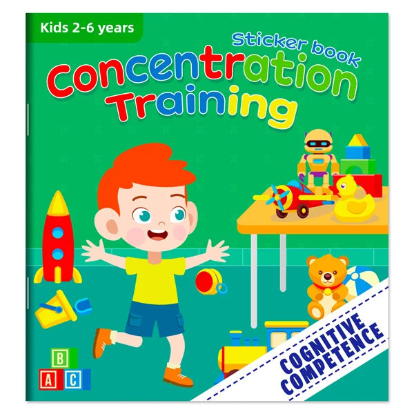 Cartoon Sticker Books Focus on Potential Development Education for Children 3-6Y
