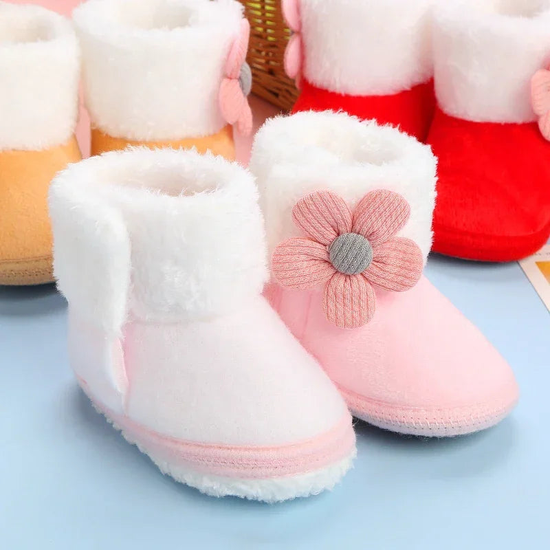 Baby Girls Pompom Snow Boots