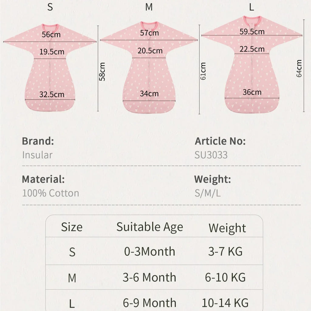 All Cotton Baby Anti-startle Sleeping Bag