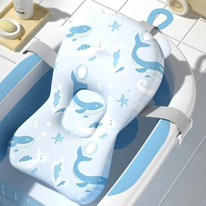 Baby Safety Portable Anti-Slip Baby Bathtub Supportive Mat Cushion