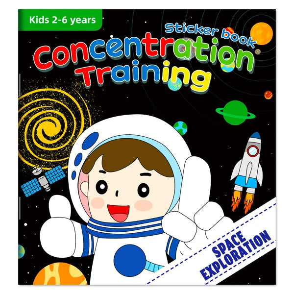 Cartoon Sticker Books Focus on Potential Development Education for Children 3-6Y