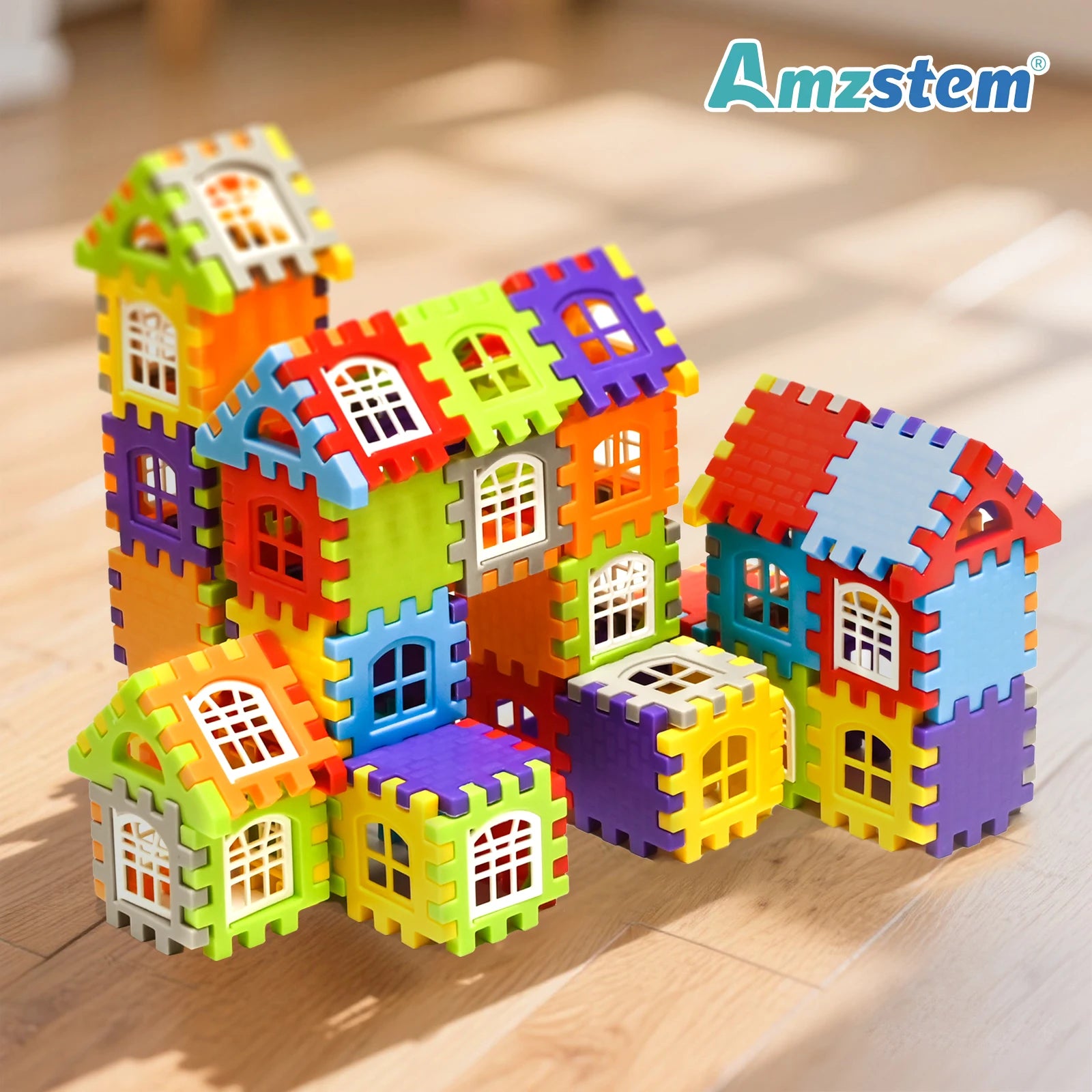 25-140PCS House Building Blocks Construction Set