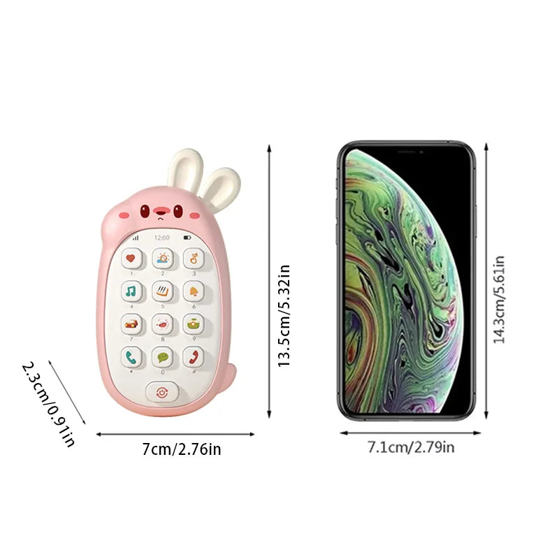 Children's mobile phone toys can gnaw on babies' intelligence early education baby simulation model music phone