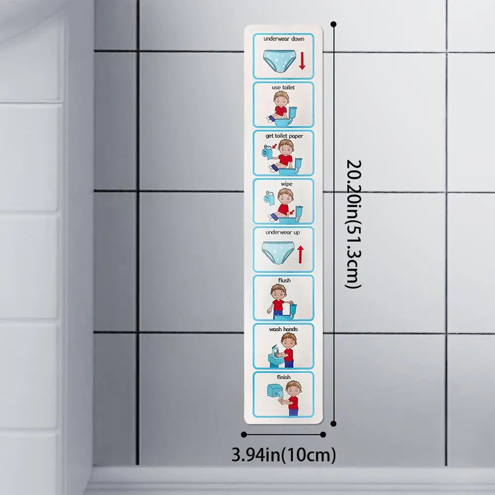Toilet Training Chart Life Skills Toilet Training Visual Planner Teach Your Child To Use The Toilet Kids Toilet Learning Guide