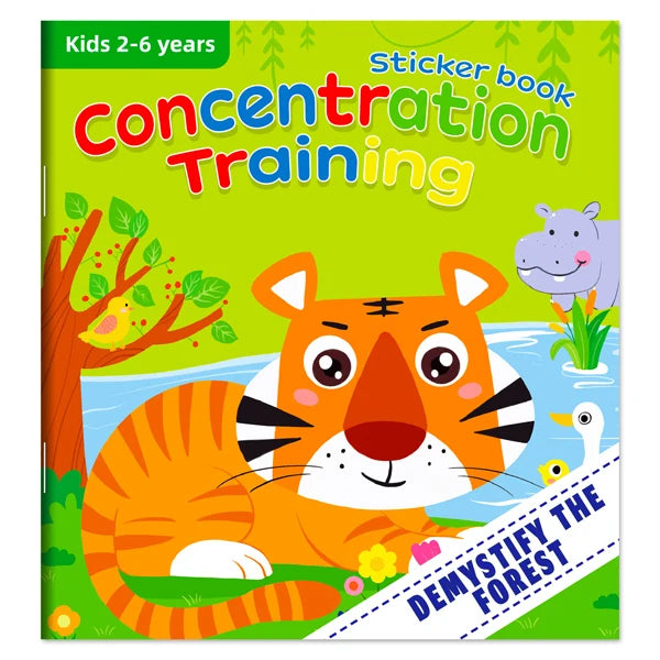 Cartoon Sticker Books Focus on Potential Development Education for Children 3-6Y