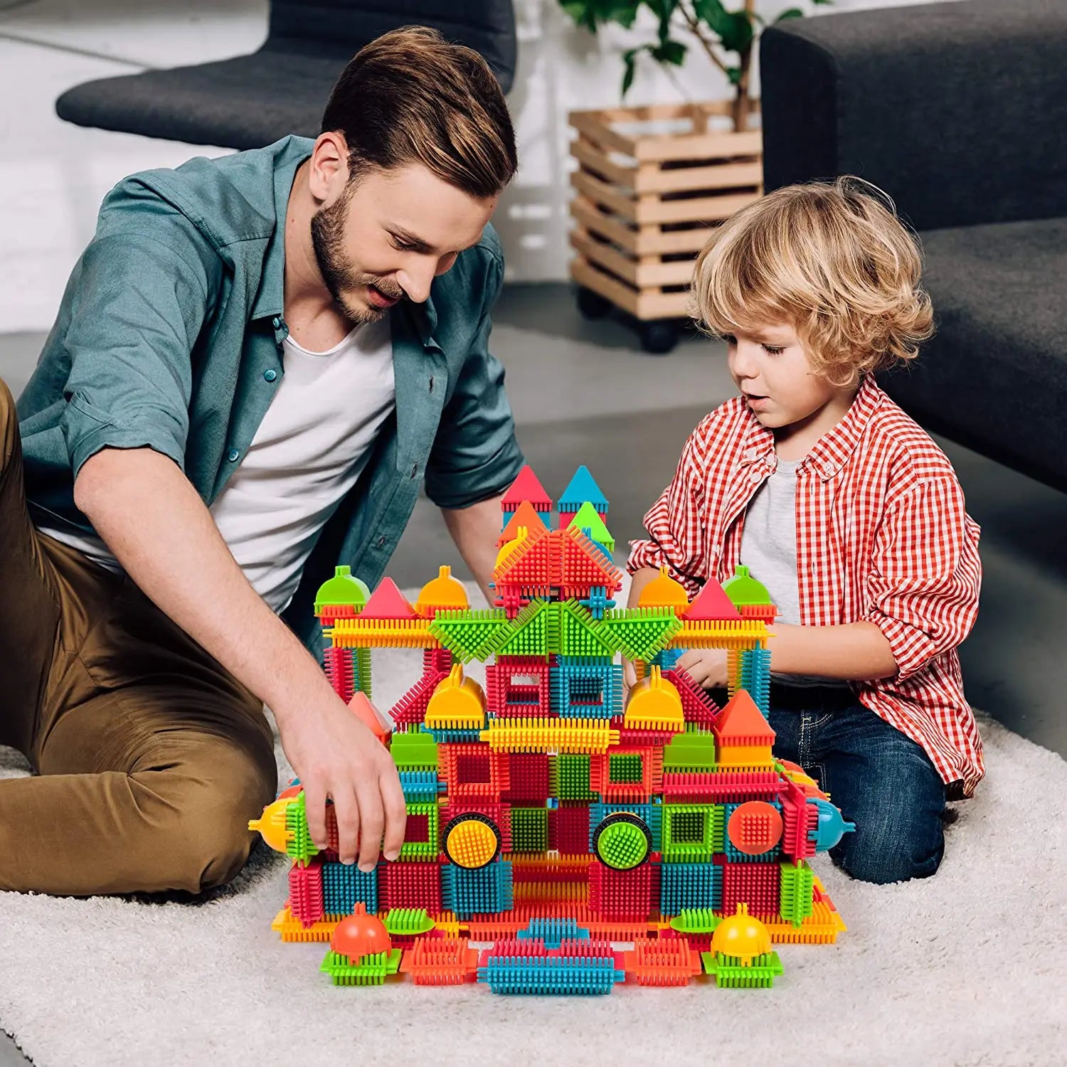 DIY Children's Modeling Bricks for Toddler Interactive Parent-Child Assembly