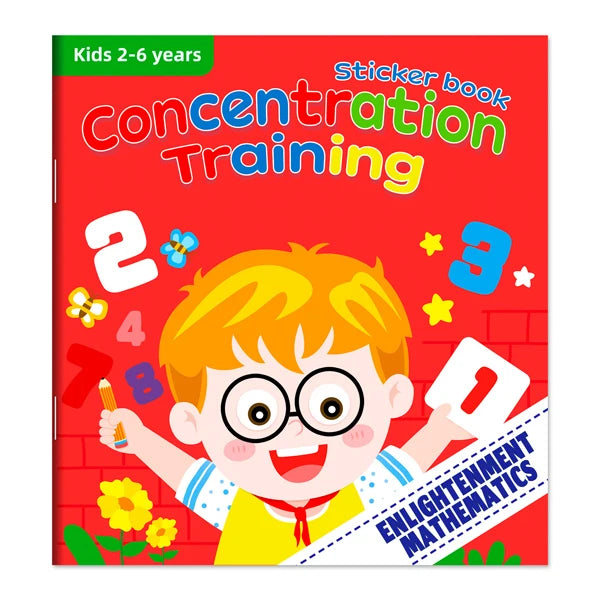 Cartoon Sticker Books Focus on Potential Development Education for Children 3-6Y