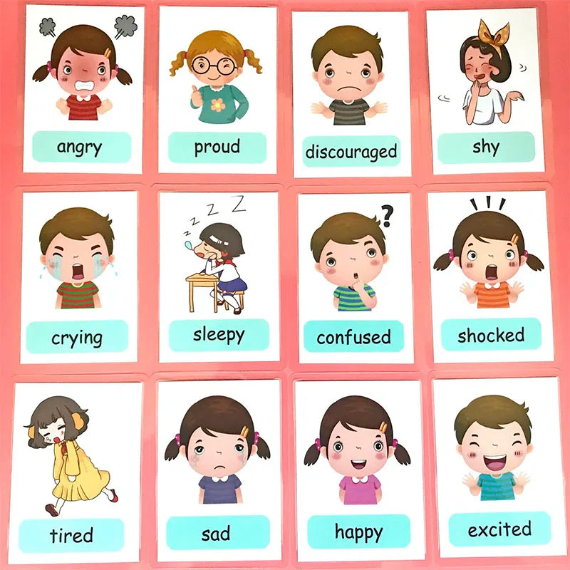 12PCS/Set Baby Learning Flash Card Set