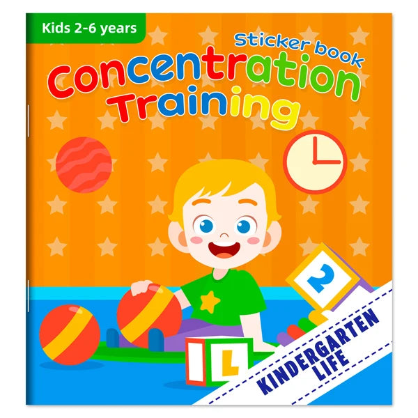 Cartoon Sticker Books Focus on Potential Development Education for Children 3-6Y