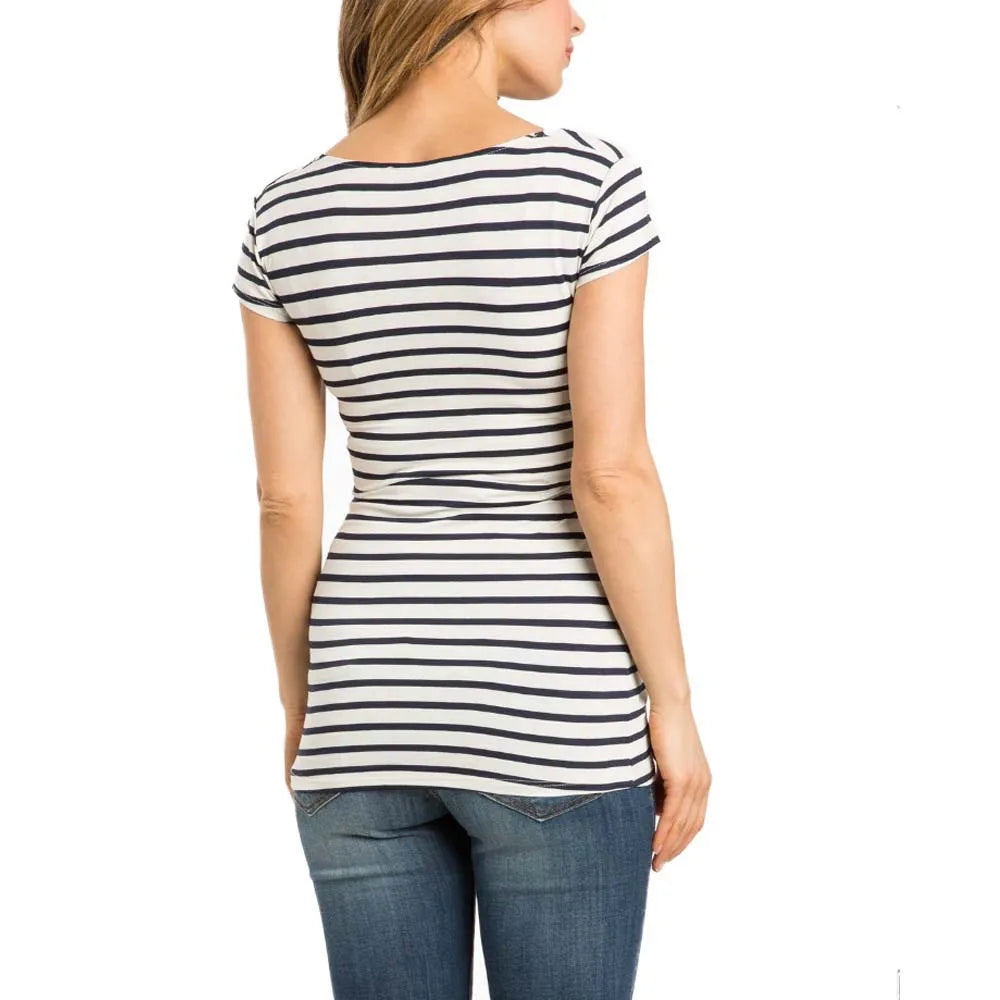 Maternity Breastfeeding V-Neck T-Shirt