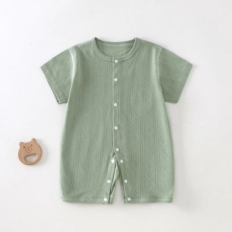 Baby Short Sleeved Breathable Jumpsuit