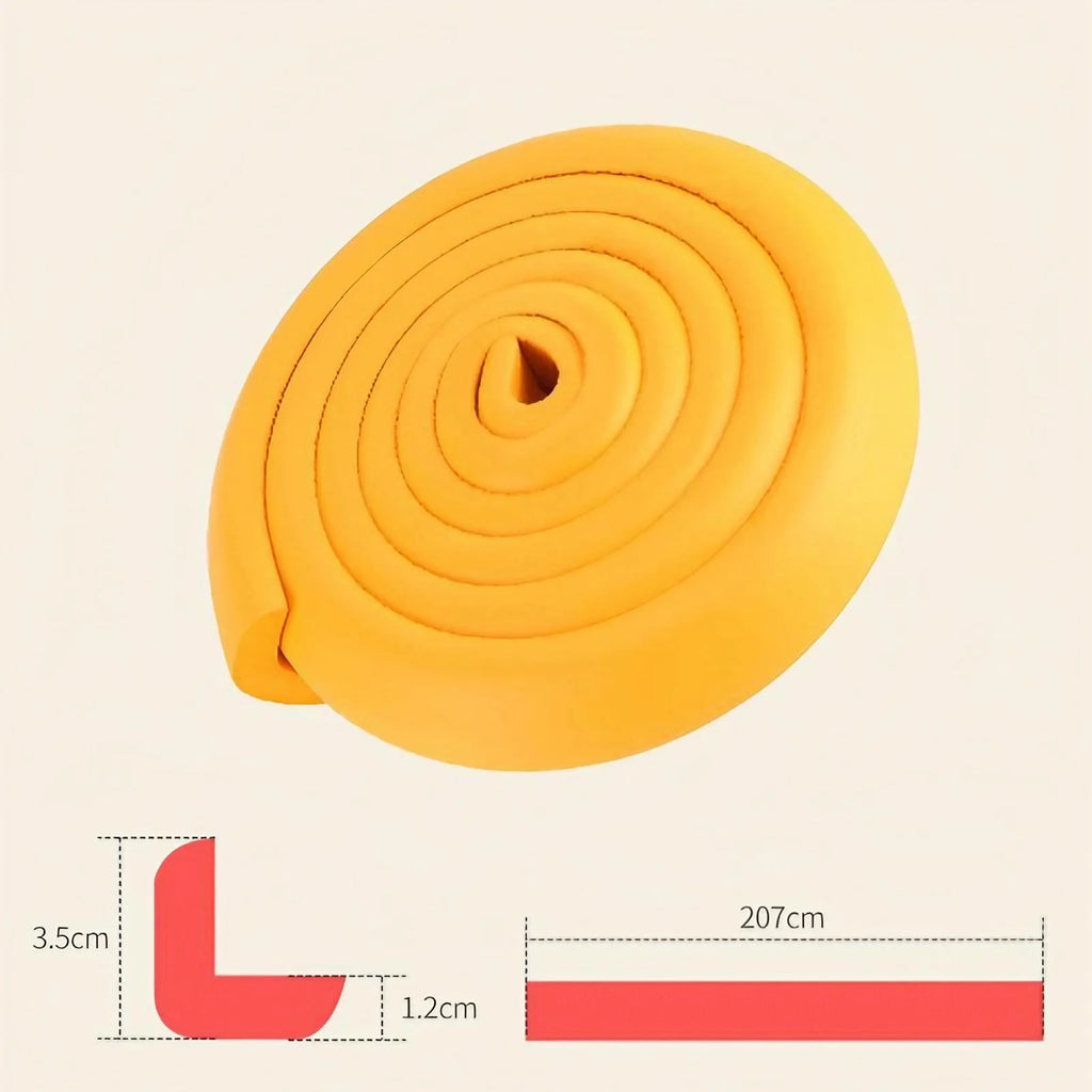 207cm Child Safety Bumper Strip, L-Shaped Thickened Protection Foam