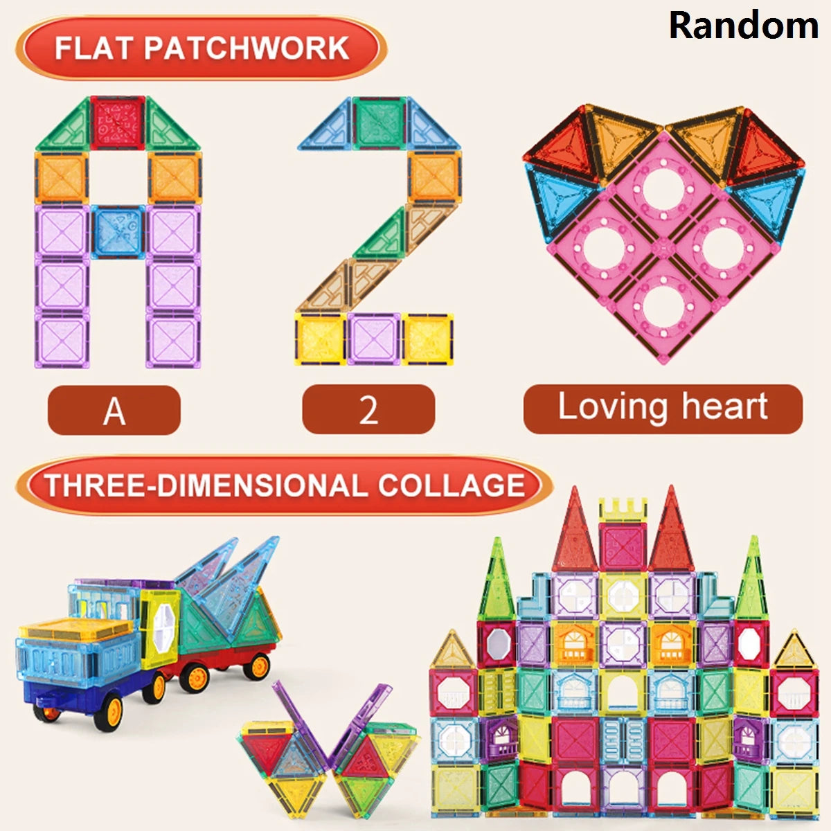 Magnetic Building Tiles for Kids Ages 3-5 4-8