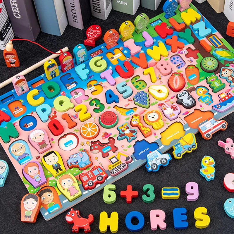 Kids Educational Wooden Busy Board Toys